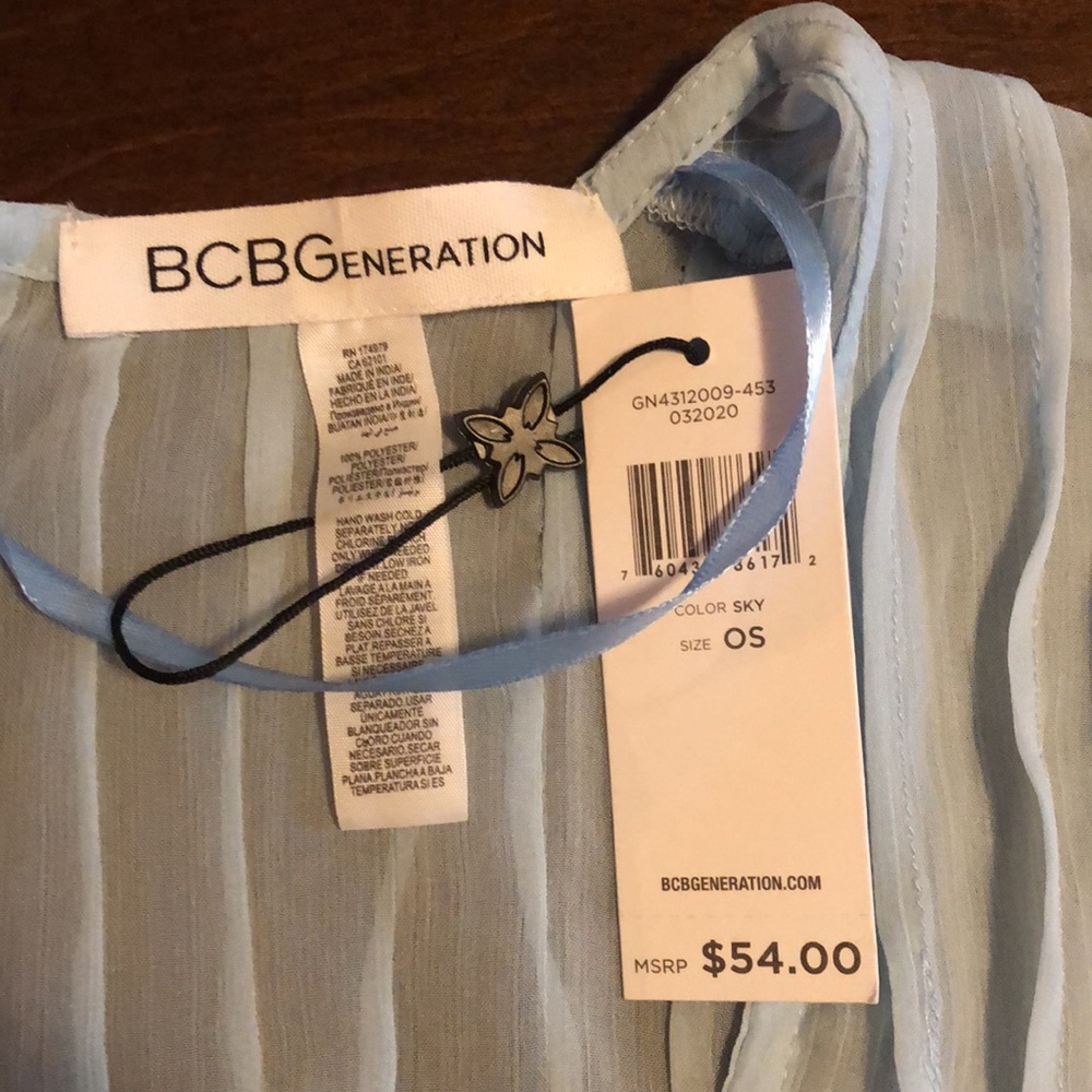 BCBGENERATION RUFFLE KIMONO ROBE - Picture 7 of 9